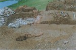 Раскоп XXI 1999г. Остатки минарета. Вид с востока.