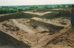 Раскоп XXI 1995 г. на Красном бугре. Центральный дом усадьбы